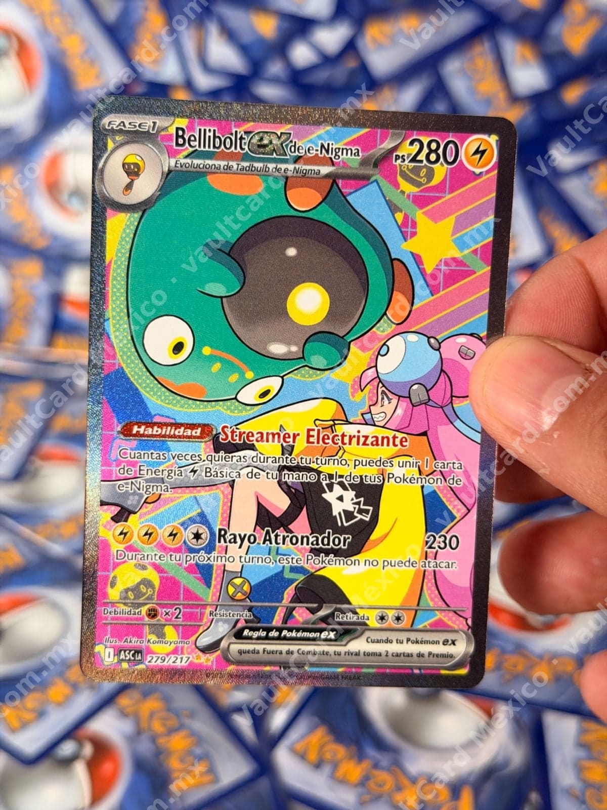 Bellibolt ex de e-Nigma 279/217 - (ASC) Español Full Art