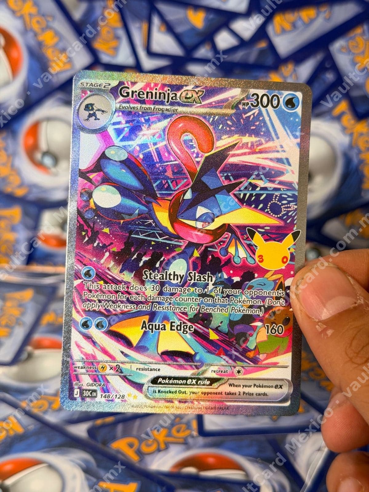 Greninja ex 148/128 - Celebraciones 151 (30C) Inglés