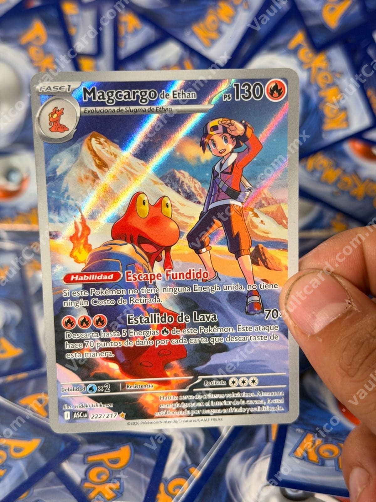 Magcargo de Ethan 222/217 - (ASC) Español Full Art