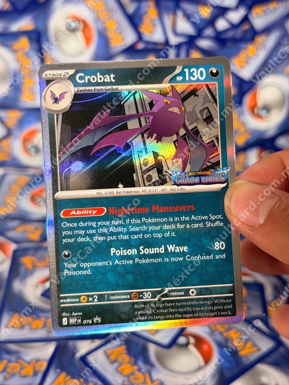 Crobat 076 - Promo Mega Evolution Chaos Rising (MEP) Inglés Holo