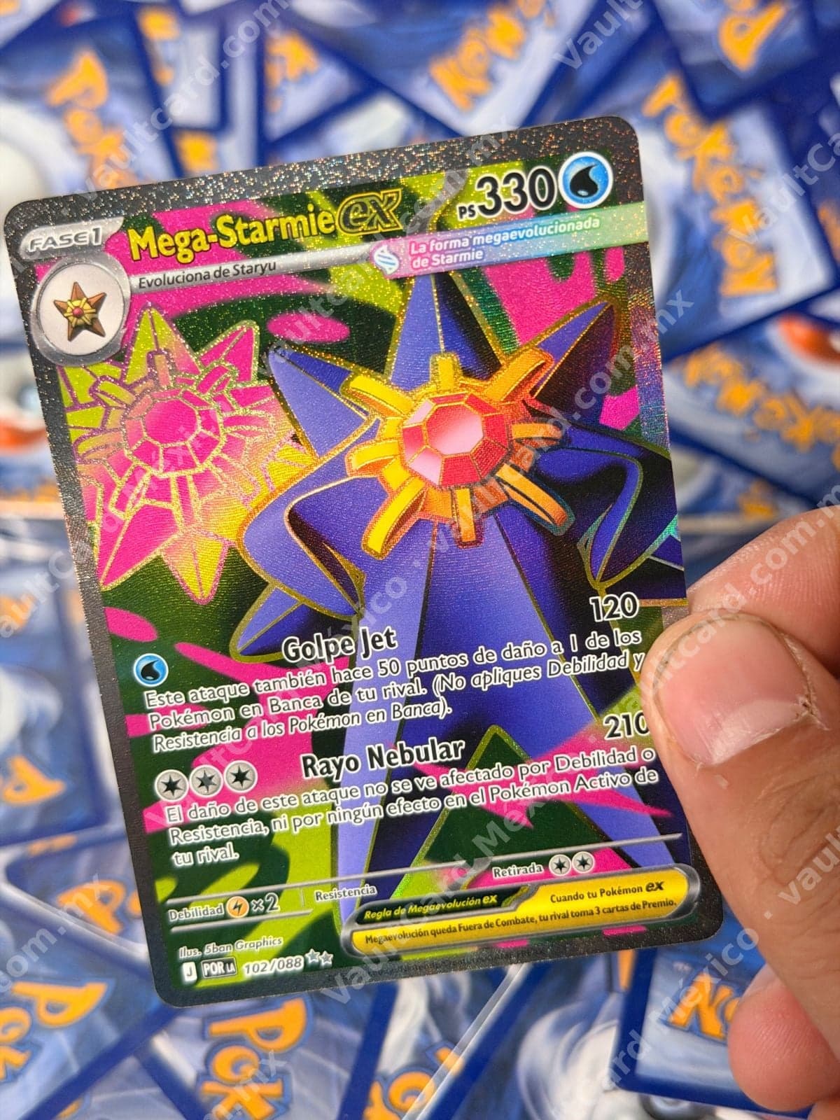 Mega-Starmie ex 102/088 (POR) Full Art - Español