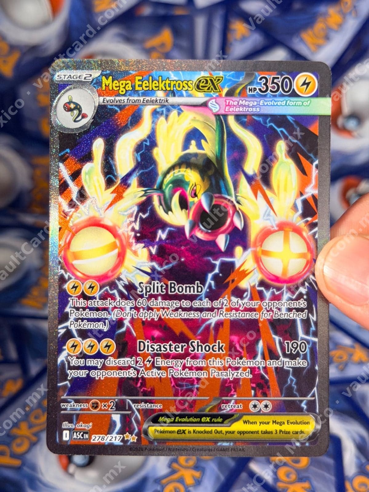 Mega Eelektross ex 278/217 - (ASC) Inglés Special Illustration Rare