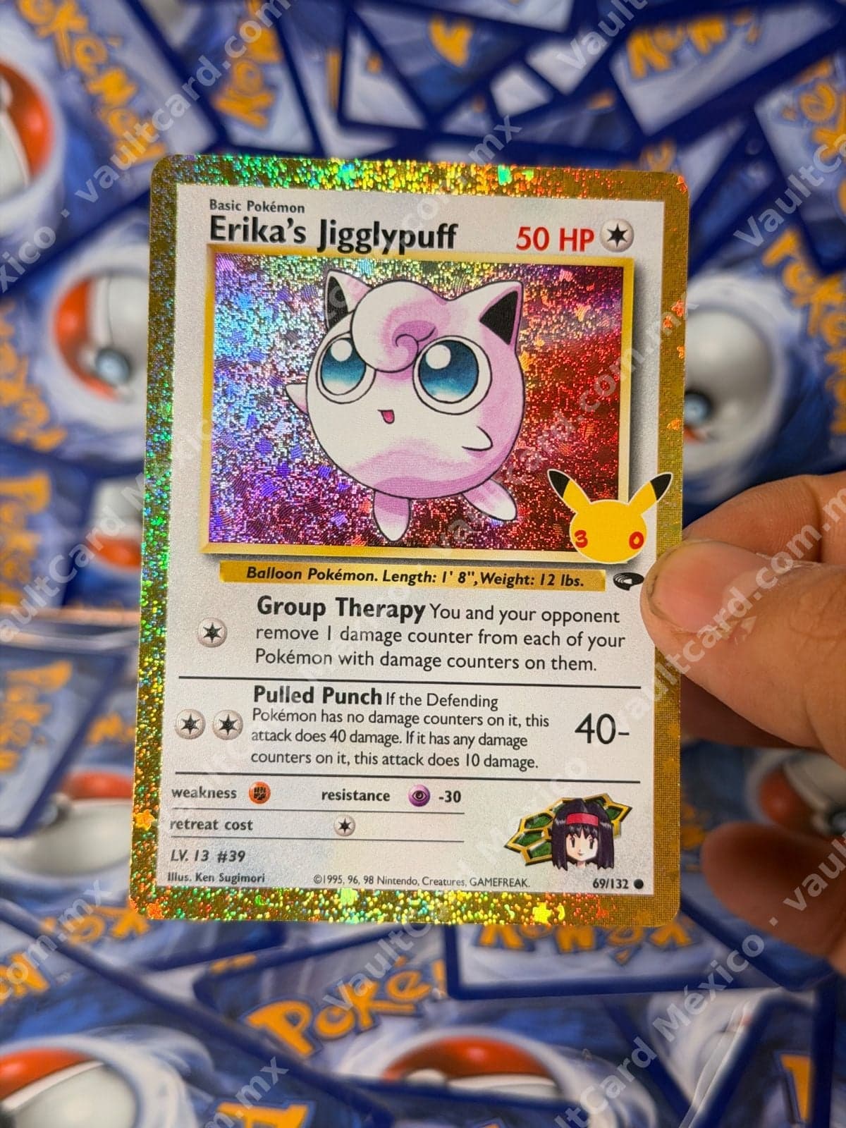 Erika's Jigglypuff 69/132 Holo - Celebrations Classic Collection Inglés