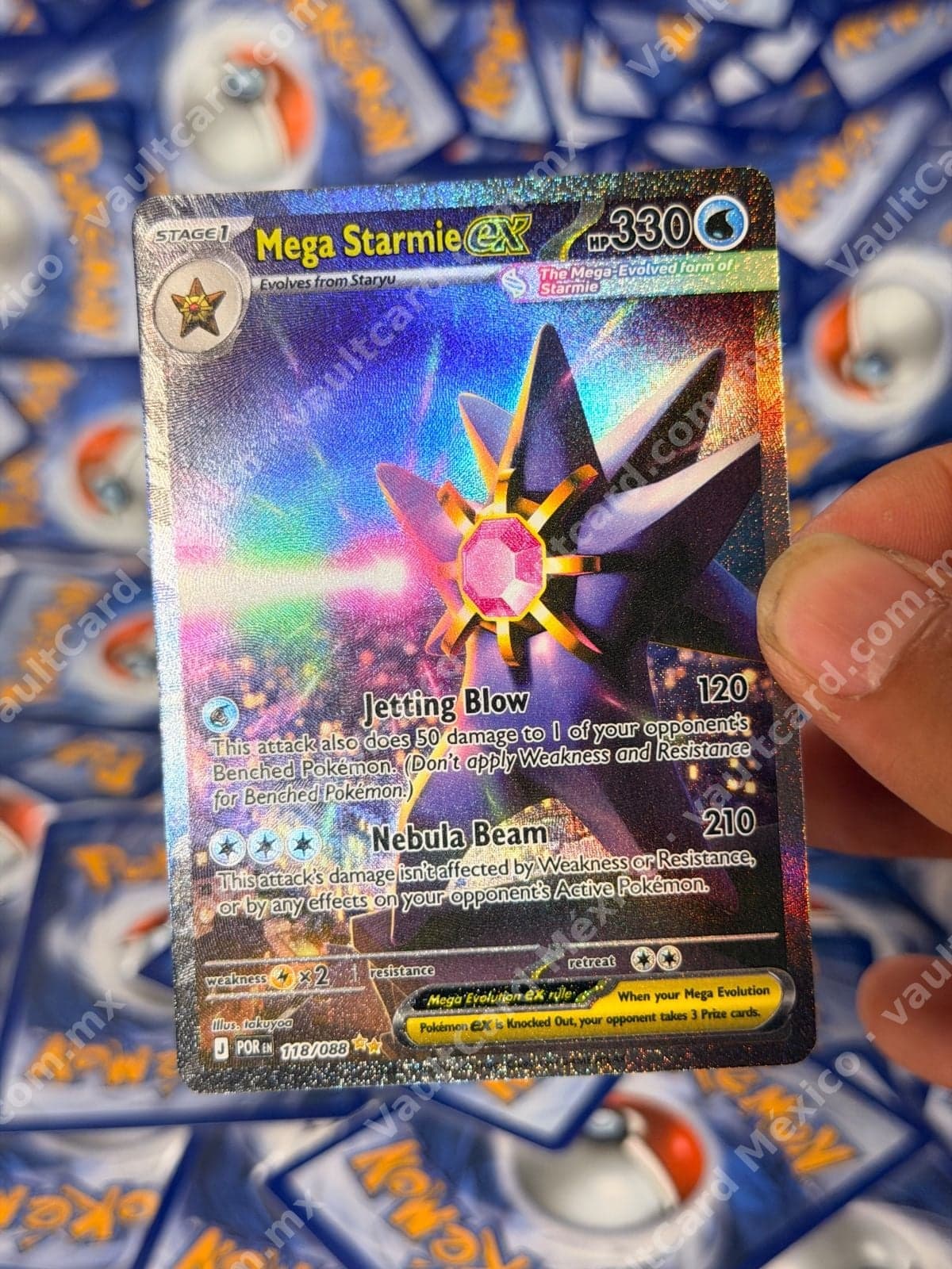 Mega Starmie ex 118/088 - (POR) Inglés - Special Illustration Rare