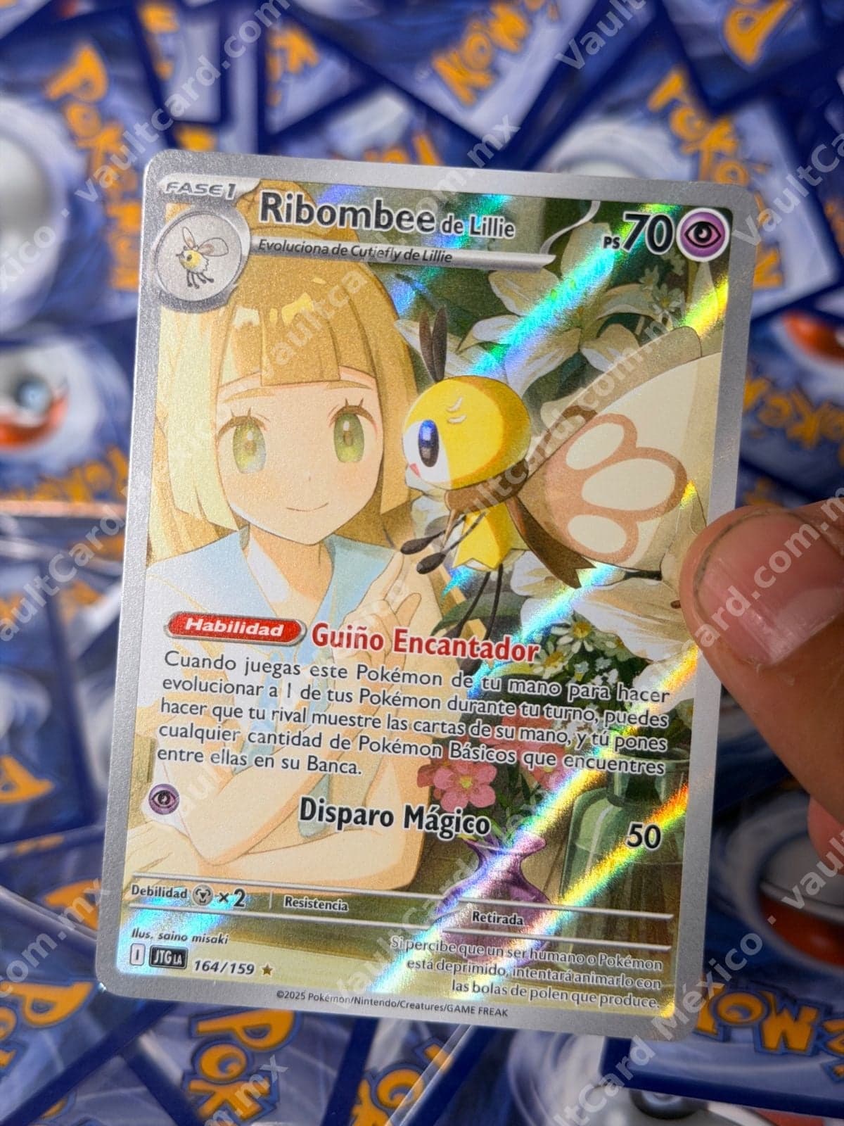 Ribombee de Lillie 164/159 - (JTG) Español Secret Rare