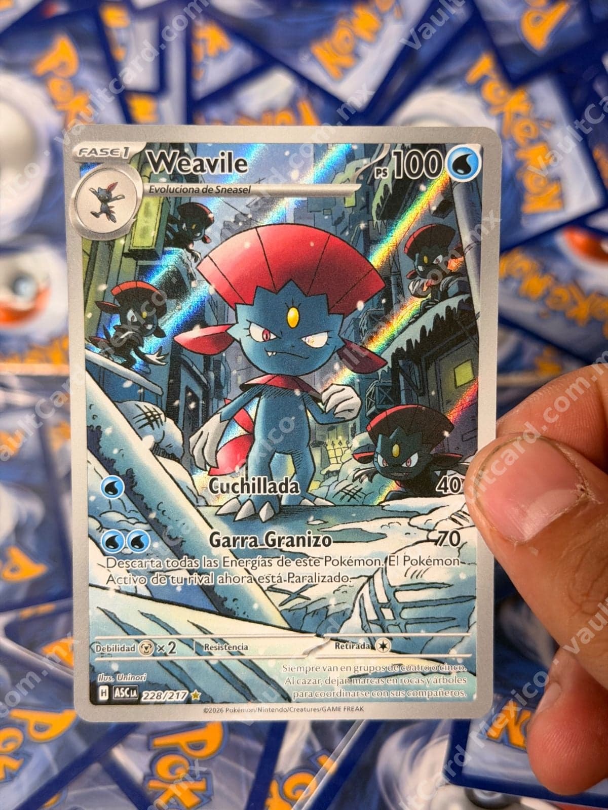 Weavile 228/217 - (ASC) Español Illustration Rare