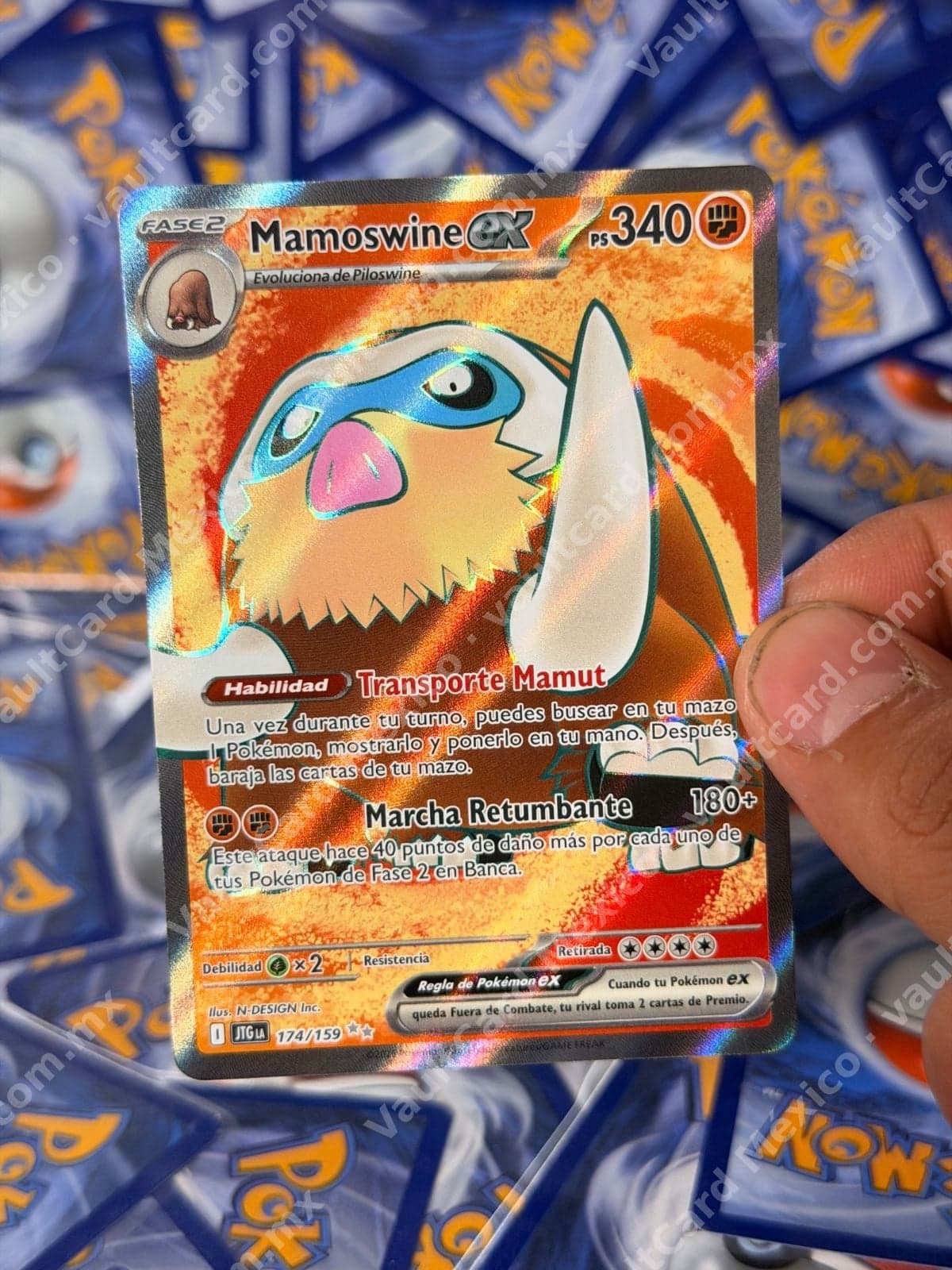 Mamoswine ex 174/159 - (JTG) Español Full Art