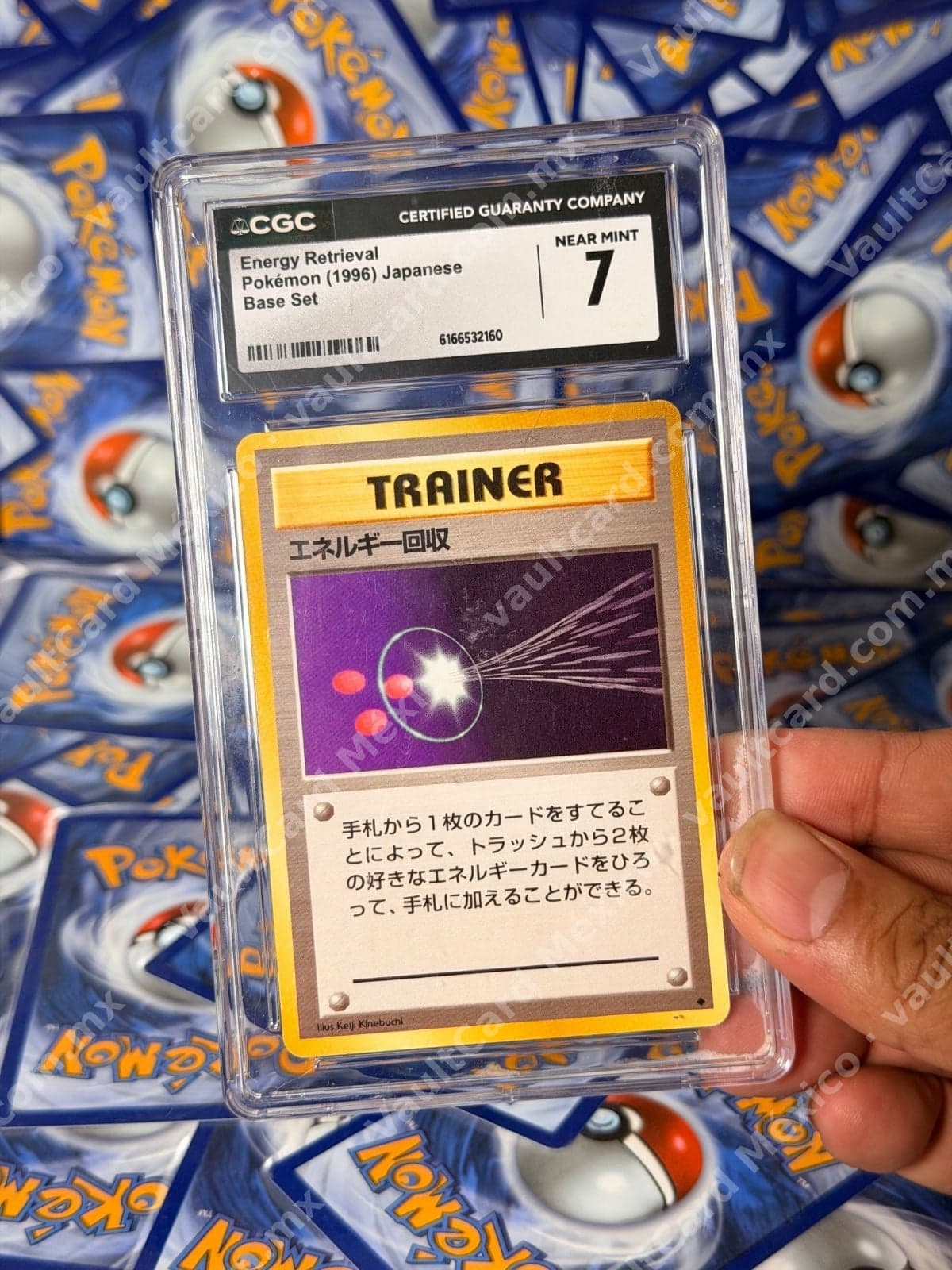 Energy Retrieval - Base Set Japonés 1996 - CGC 7 Near Mint