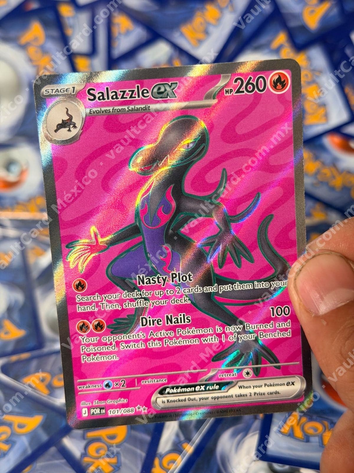 Salazzle ex 101/088 Full Art - (POR) Inglés