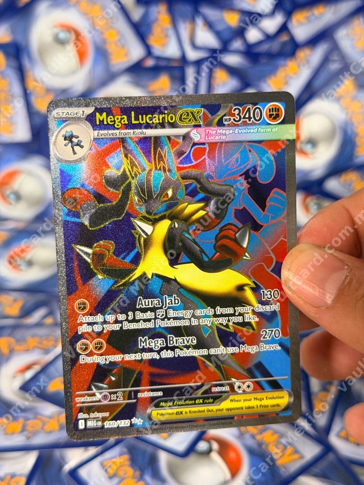 Mega Lucario ex 160/132 - (MEG) Inglés