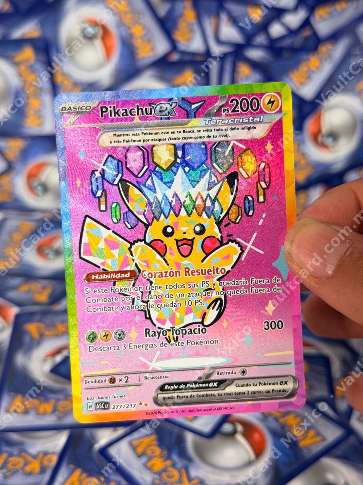 Pikachu ex 277/217 - (ASC) Español