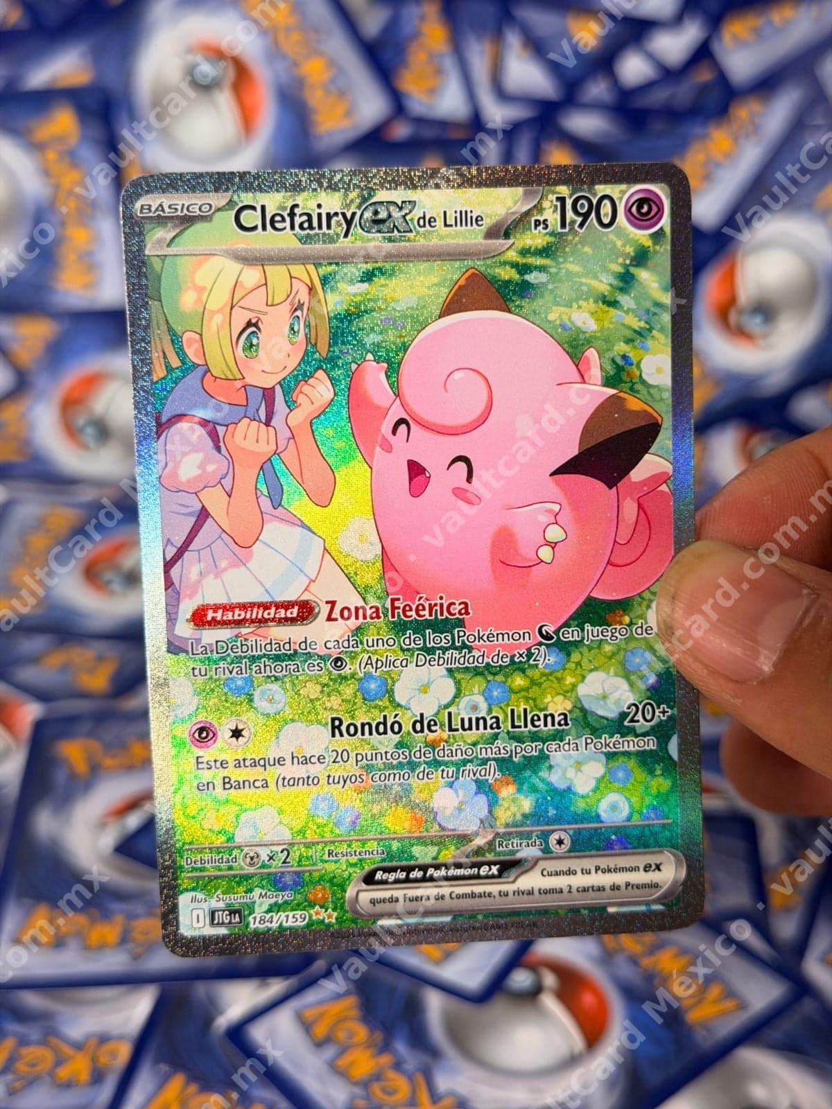 Clefairy ex de Lillie 184/159 - Aventuras Juntos (JTG) Español Full Art