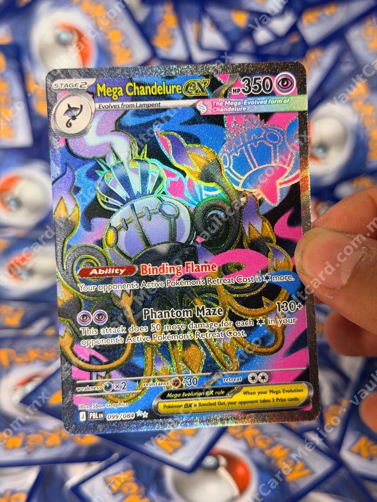 Mega Chandelure ex 099/084 - (PBL) Inglés Special Illustration Rare