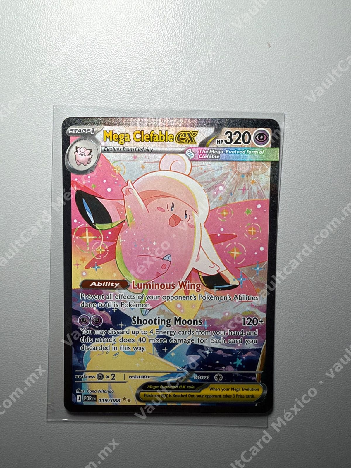 Mega Clefable ex 119/088 - (POR) Inglés Special Illustration Rare