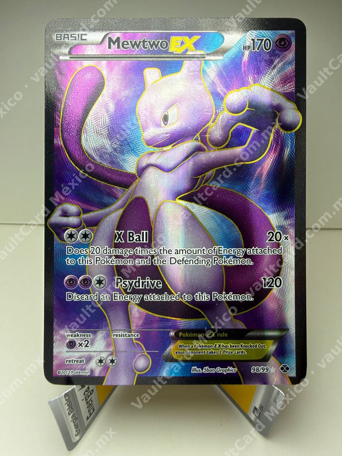 Mewtwo EX 98/99 Full Art - Next Destinies Inglés