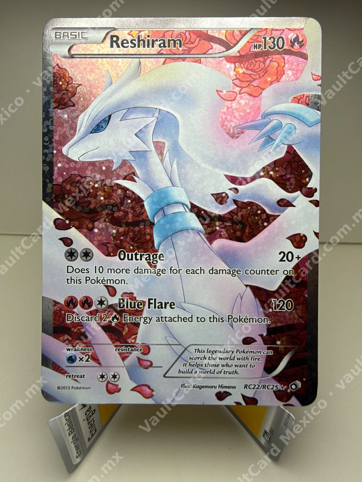Reshiram RC22/RC25 Full Art - Legendary Treasures Radiant Collection Inglés