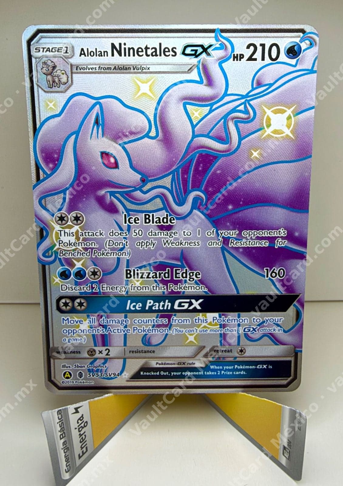 Alolan Ninetales GX SV53/SV94 - Shiny Vault (SV) Inglés