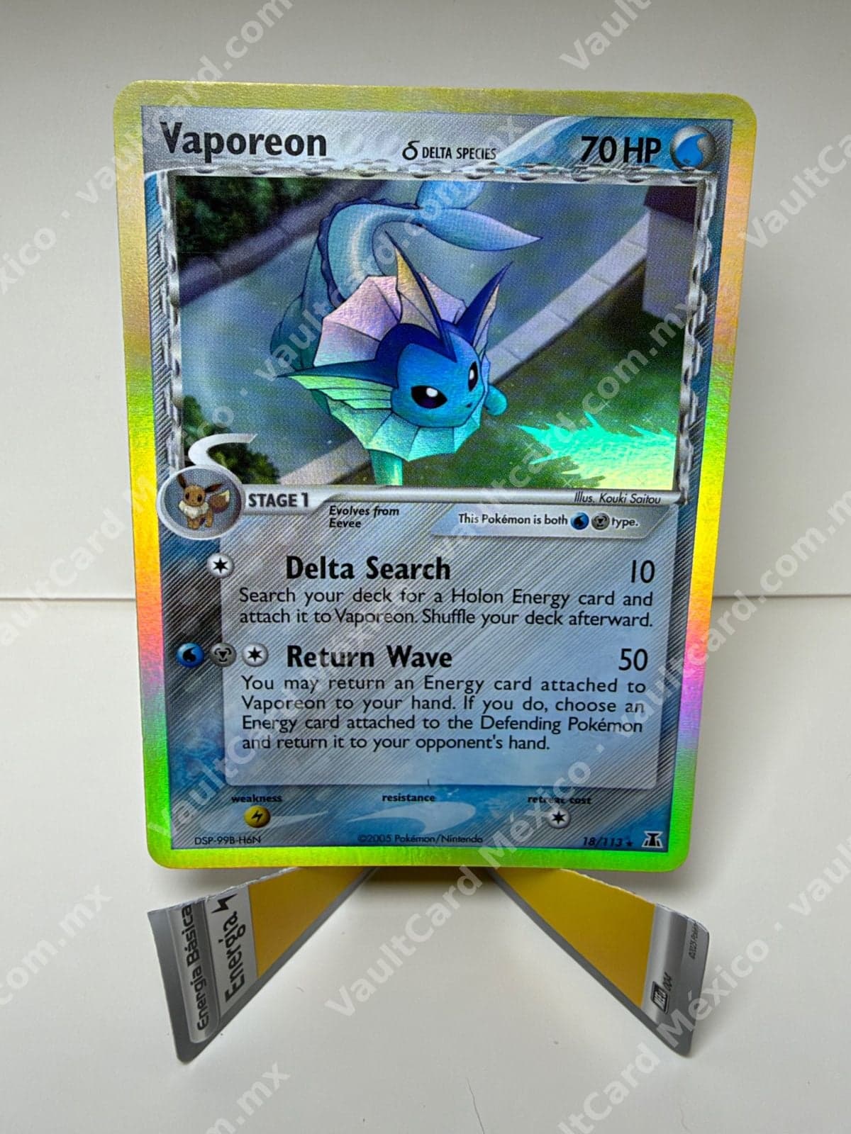 Vaporeon δ Delta Species 18/113 - EX Delta Species Inglés Reverse Holo