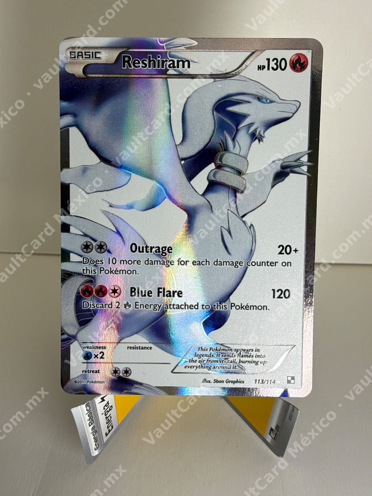 Reshiram 113/114 Full Art - Black & White Inglés