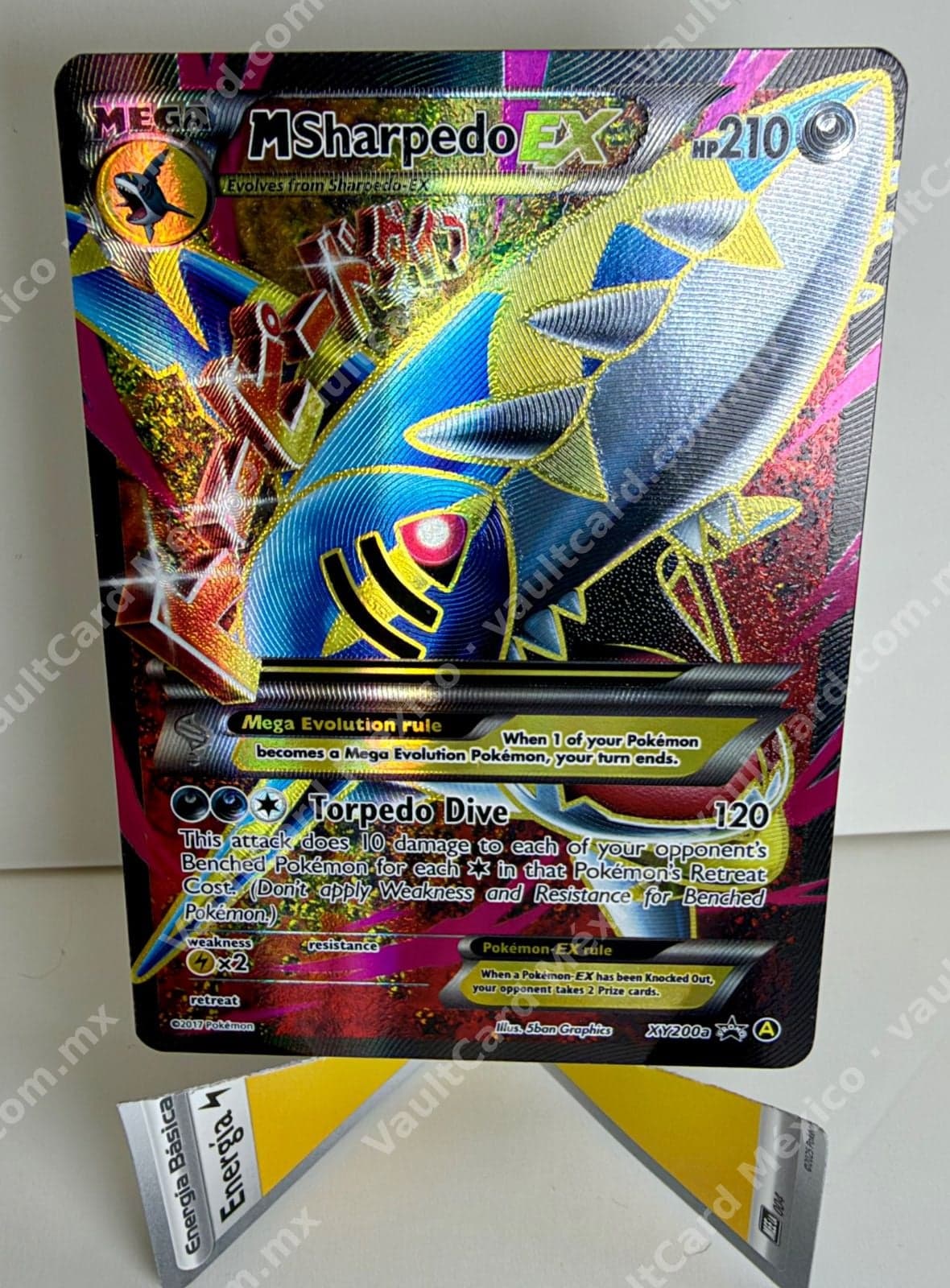 M Sharpedo EX XY200a - Promo Black Star Full Art Inglés