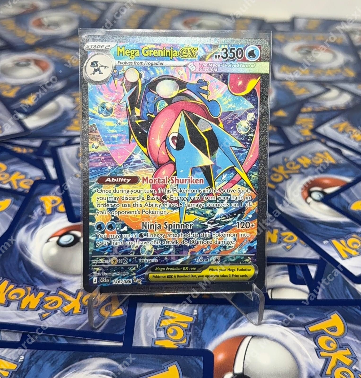 Mega Greninja ex 116/086 - (CRI) Inglés - Secret Rare