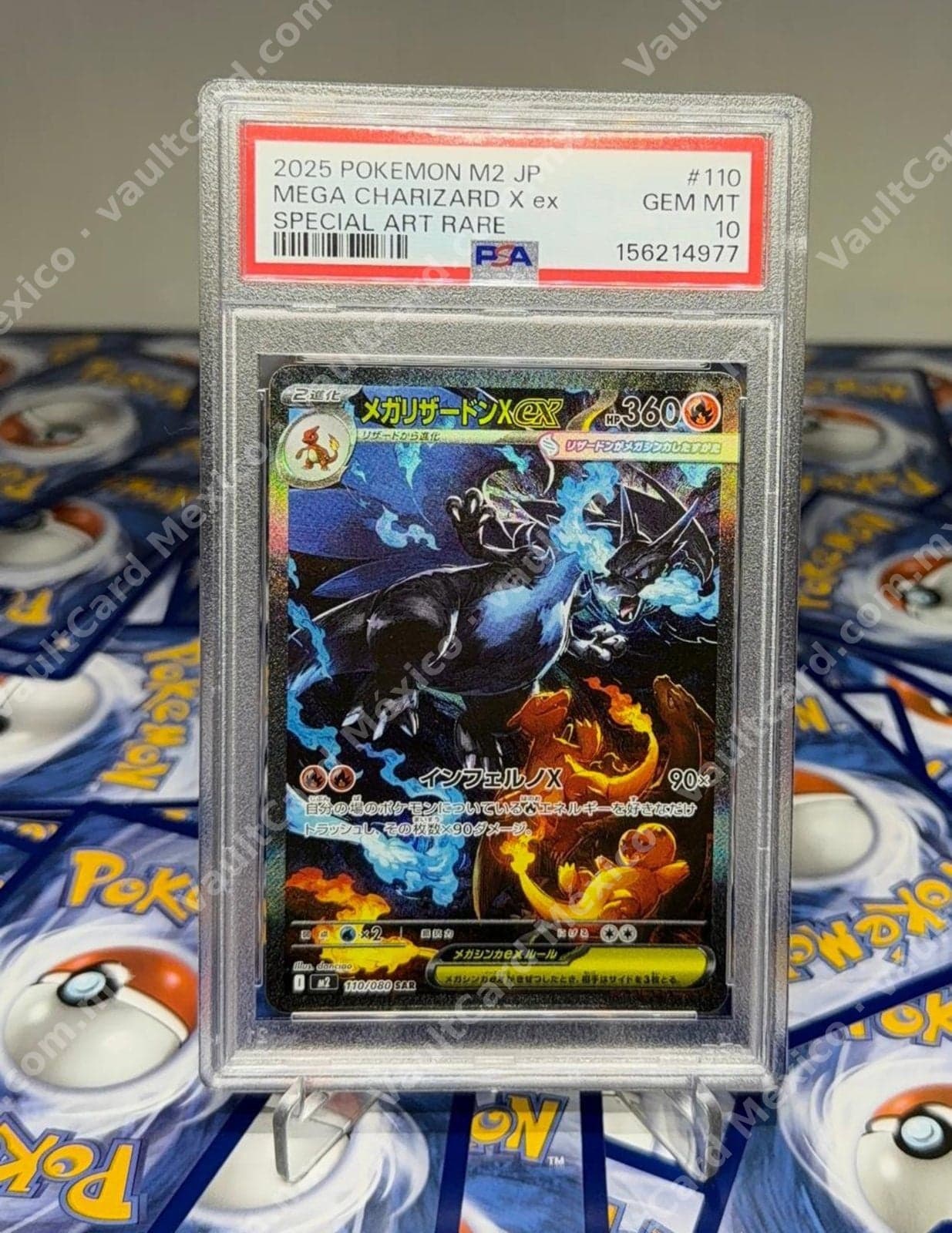 Mega Charizard X ex 110/080 SAR - M2 Japonés PSA 10 GEM MT