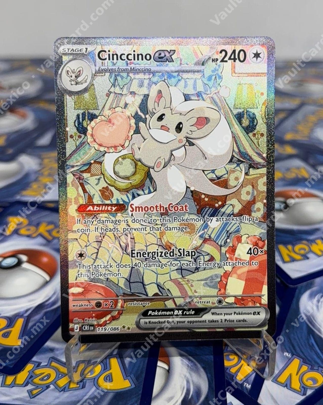 Cinccino ex 119/086 - (CRI) Inglés Special Illustration Rare