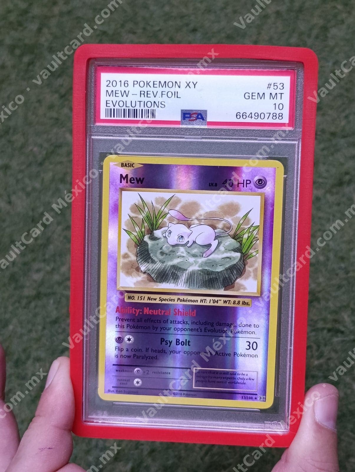 Mew 53/108 Reverse Foil - XY Evolutions Inglés - PSA 10 GEM MT