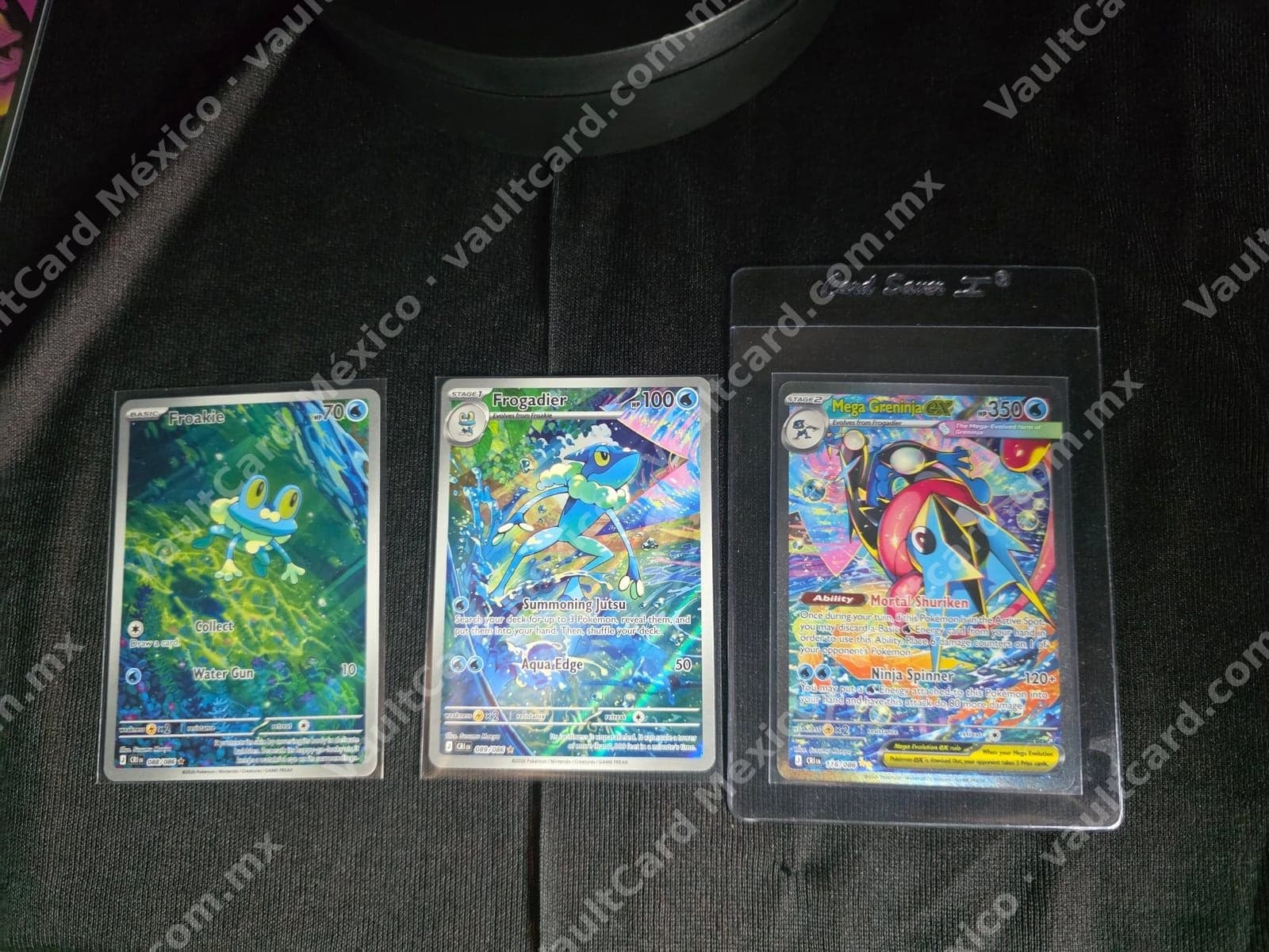 Lote Evolución Greninja - Froakie, Frogadier y Mega Greninja ex 114/086 Inglés — foto 1
