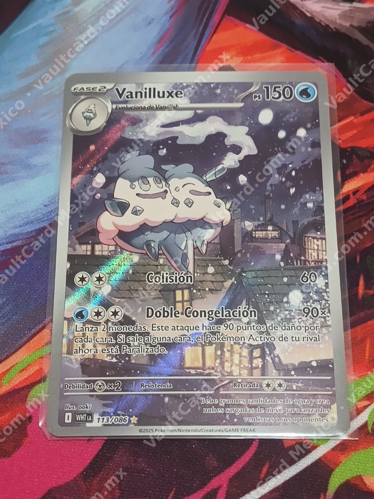 Vanilluxe 113/086 - (WHT) Español - Carta Ilustración Rara