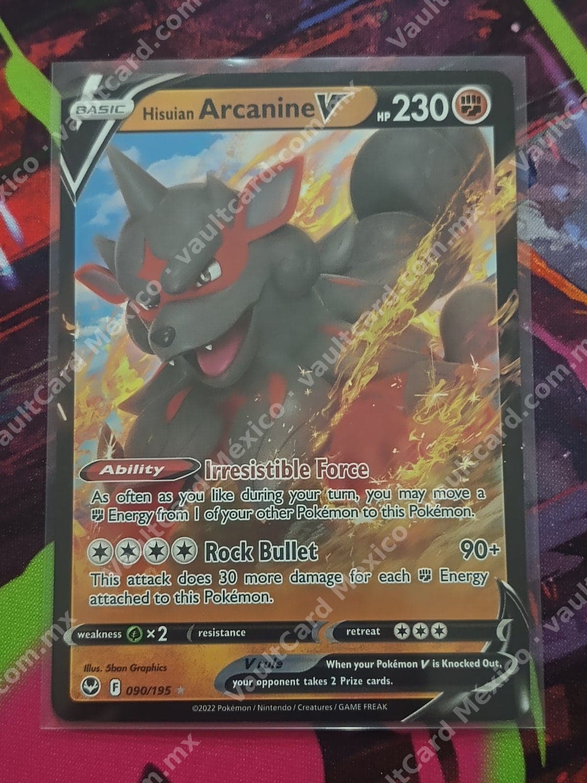 Hisuian Arcanine V 090/195 - Silver Tempest (SIT) Inglés