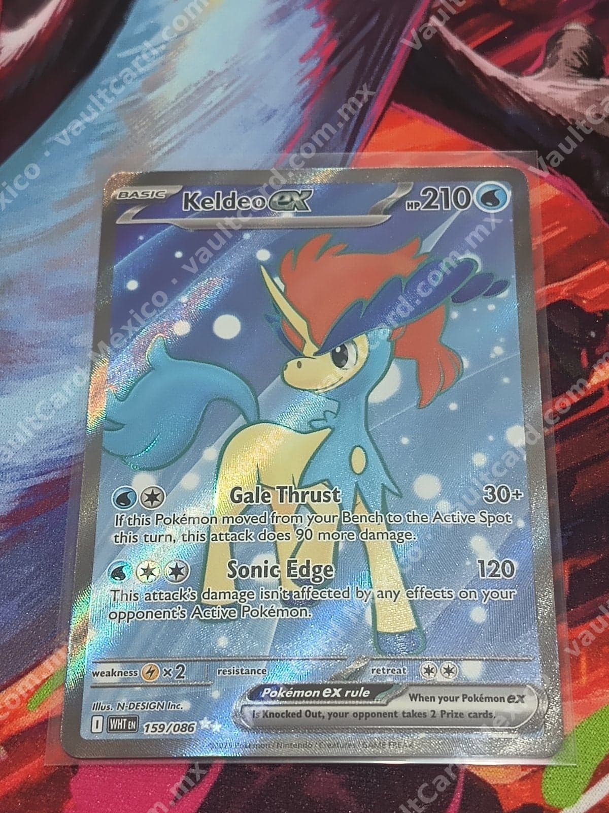 Keldeo ex 159/086 - (WHT) Inglés - Full Art