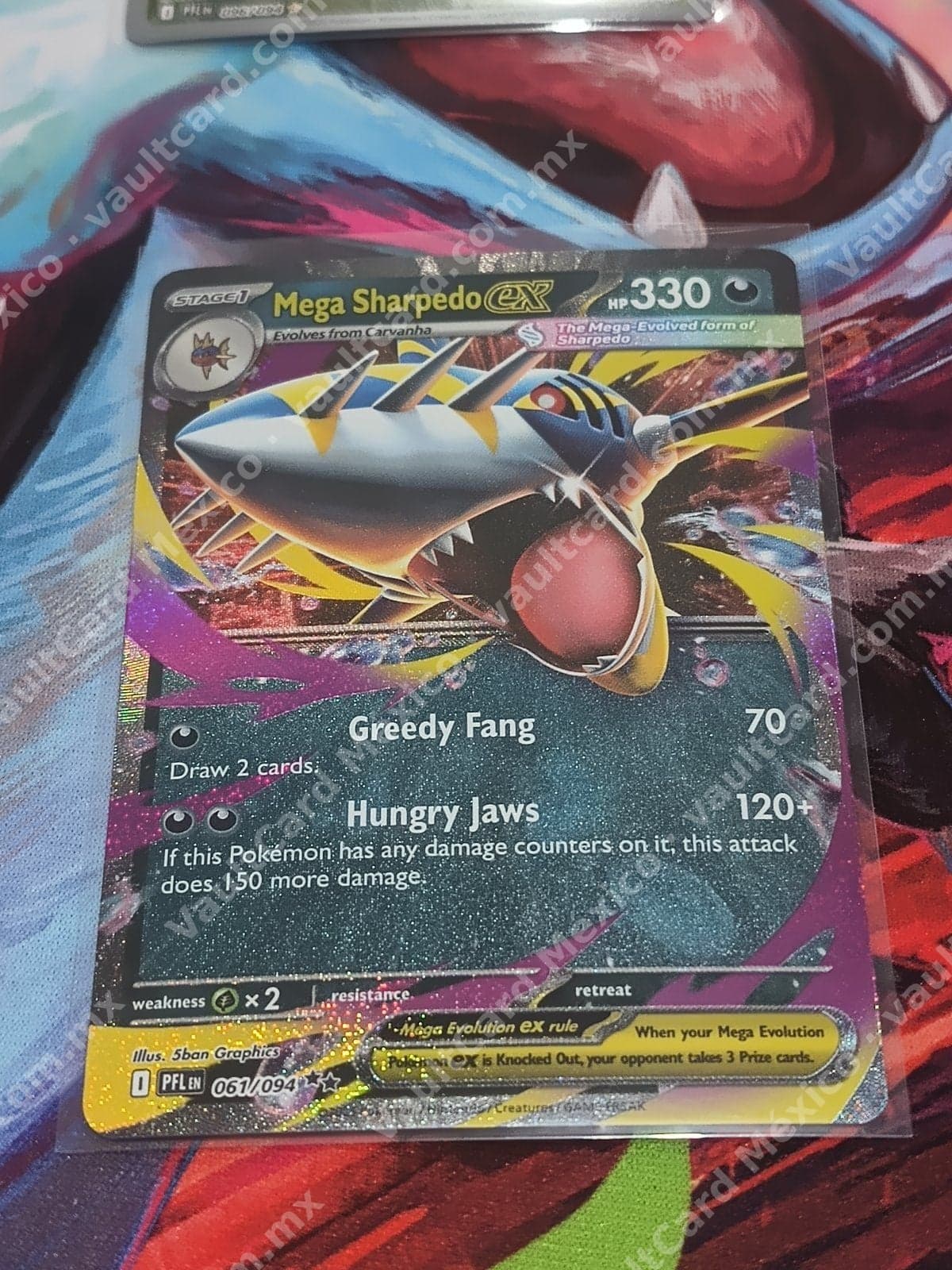 Mega Sharpedo ex 061/094 - (PFL) Inglés