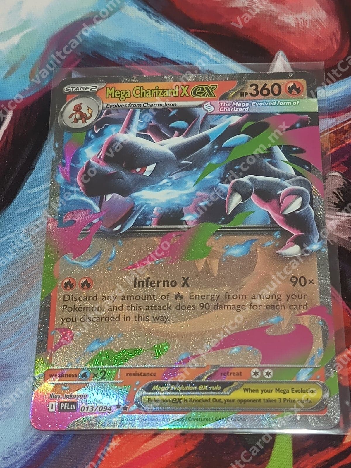 Mega Charizard X ex 013/094 - (PFL) Inglés