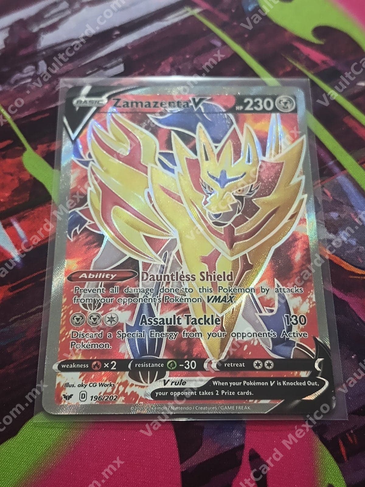 Zamazenta V 196/202 Full Art - Sword & Shield Inglés