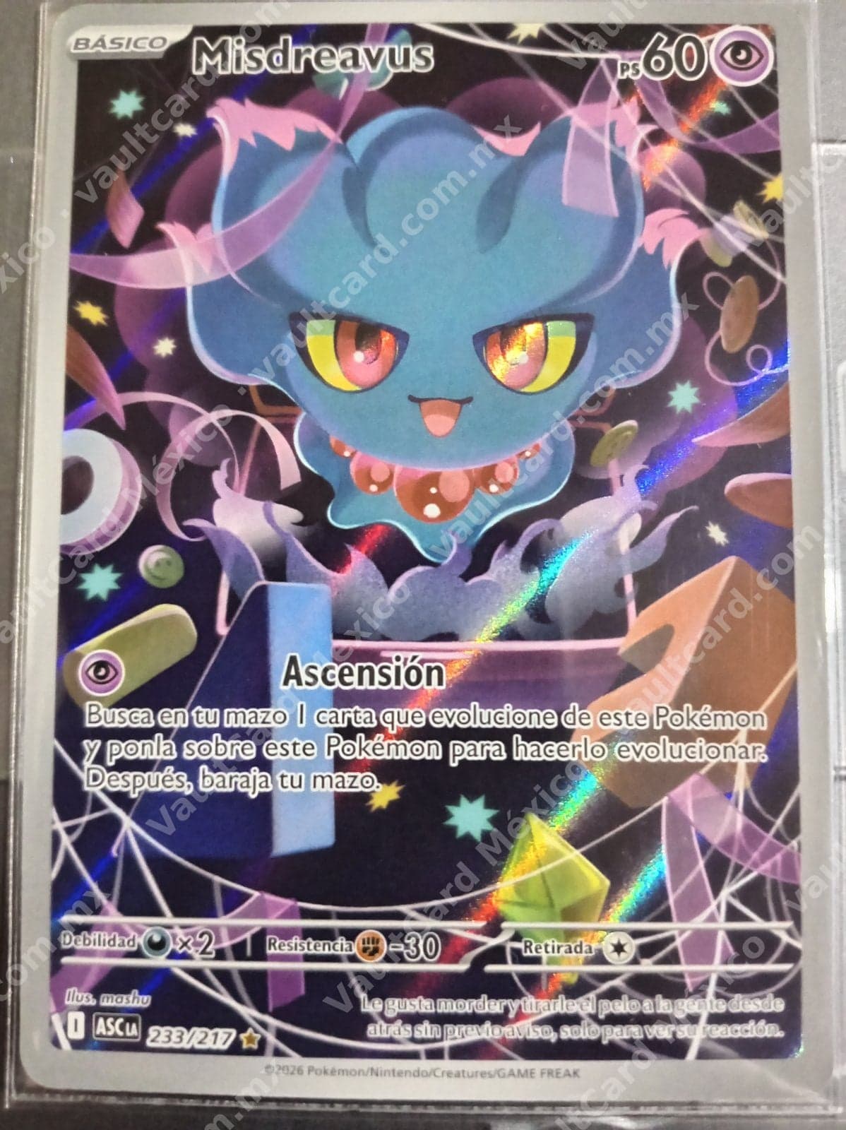 Misdreavus 233/217 - (ASC) Español - Carta Ilustración Rara