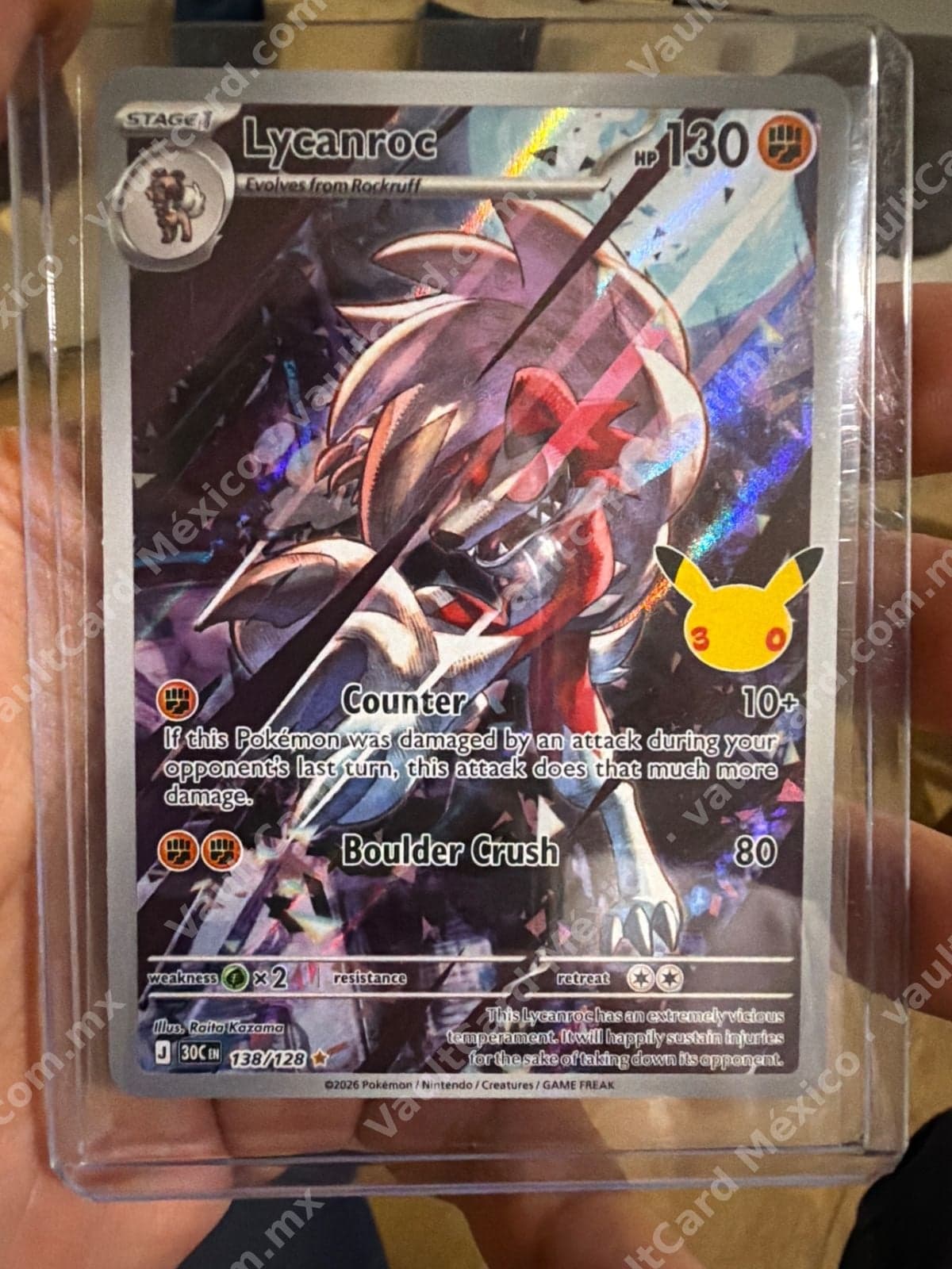 Lycanroc 138/128 - (30C) Inglés - Secret Rare
