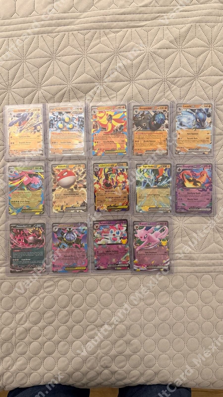 Lote de 14 cartas Pokémon ex Full Art - Inglés y Japonés