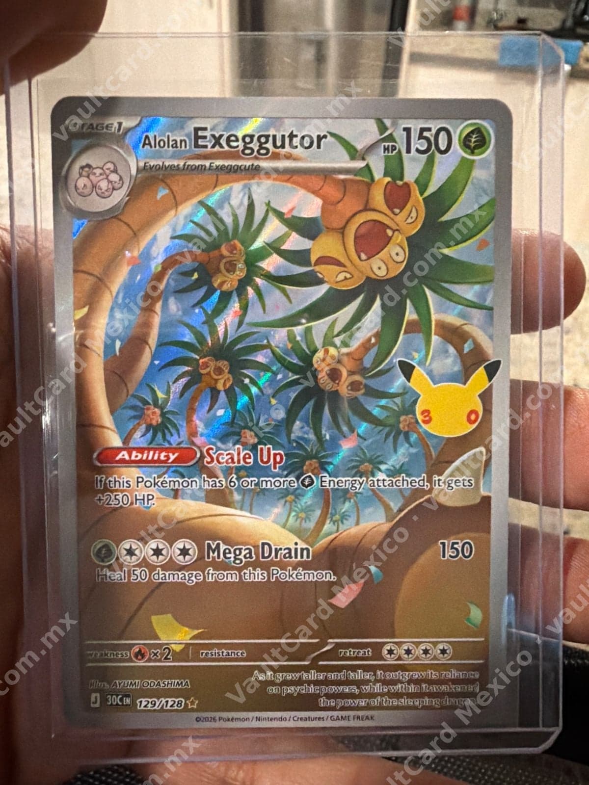 Alolan Exeggutor 129/128 - (JTG) Inglés - Secret Rare