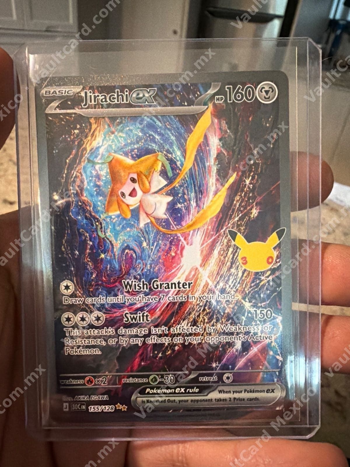 Jirachi ex 155/128 Full Art - Celebraciones 30 Aniversario Inglés