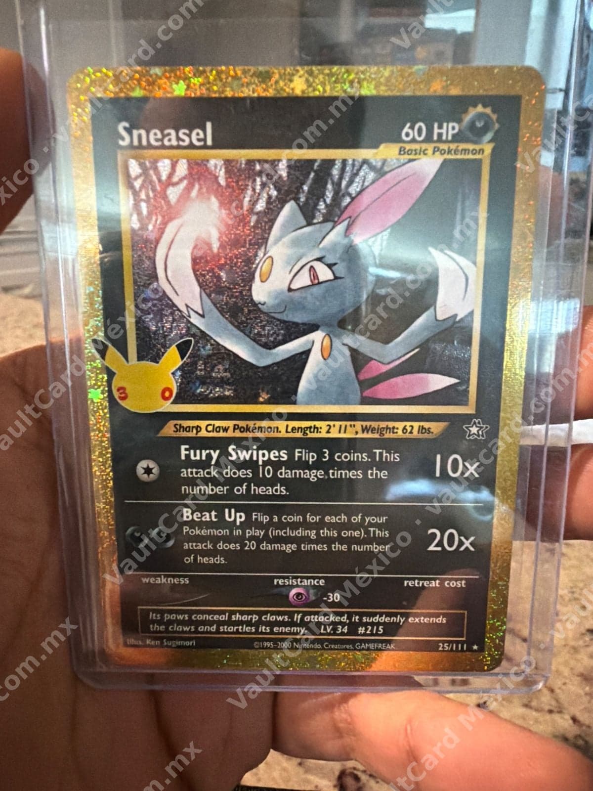 Sneasel 25/111 Holo - Neo Genesis (Celebrations 25th) Inglés