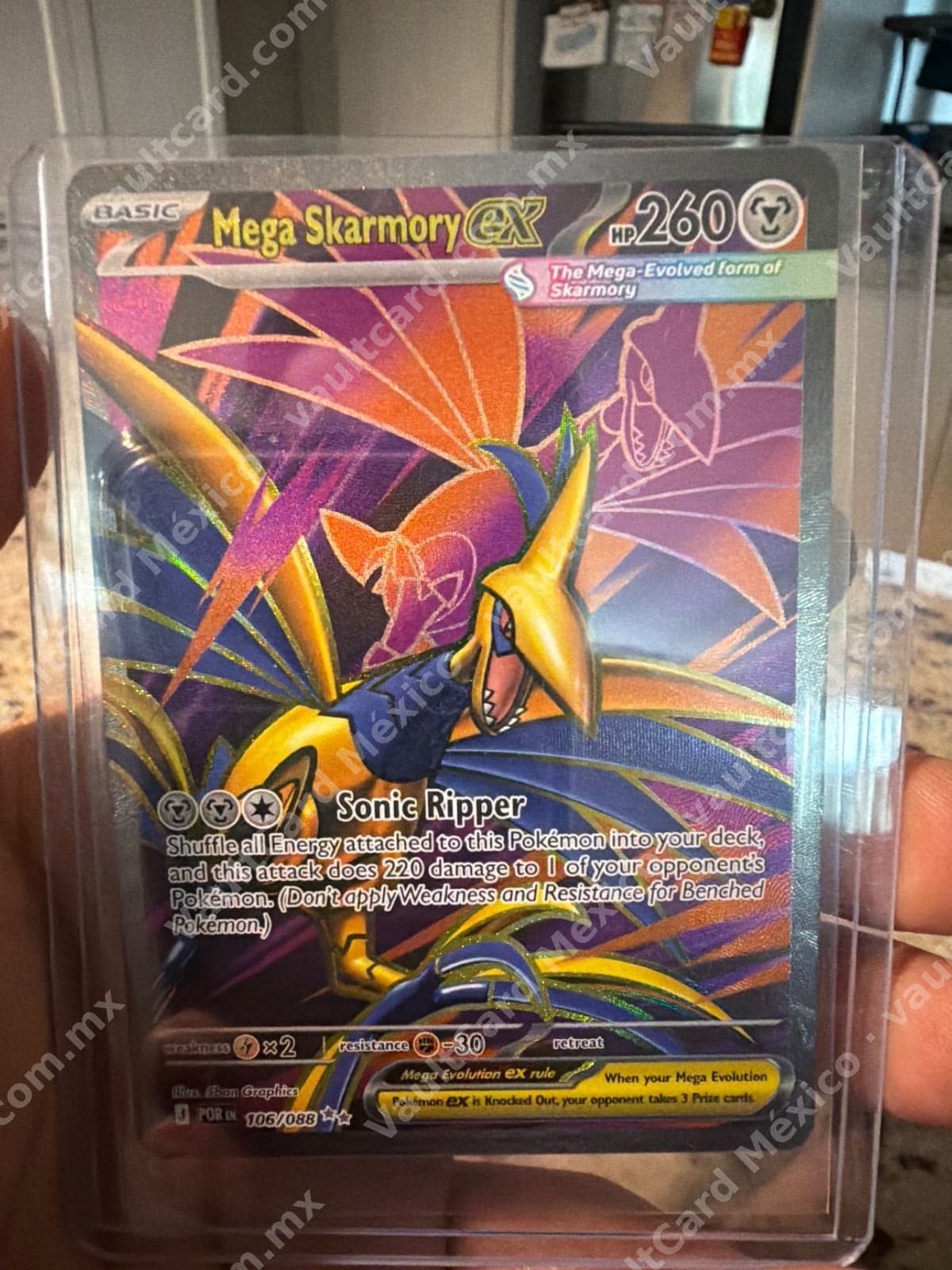 Mega Skarmory ex 106/088 - (POR) Inglés Full Art