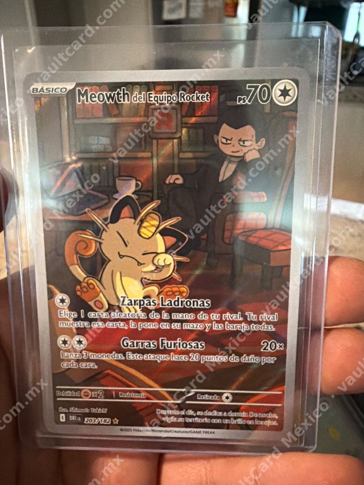 Meowth del Equipo Rocket 203/182 - (DRI) Español
