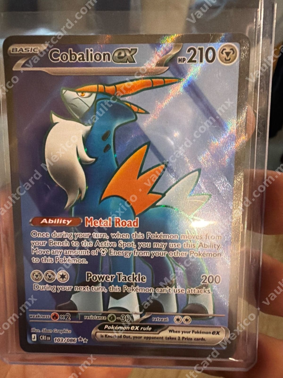 Cobalion ex 103/086 Full Art - CRZ Inglés