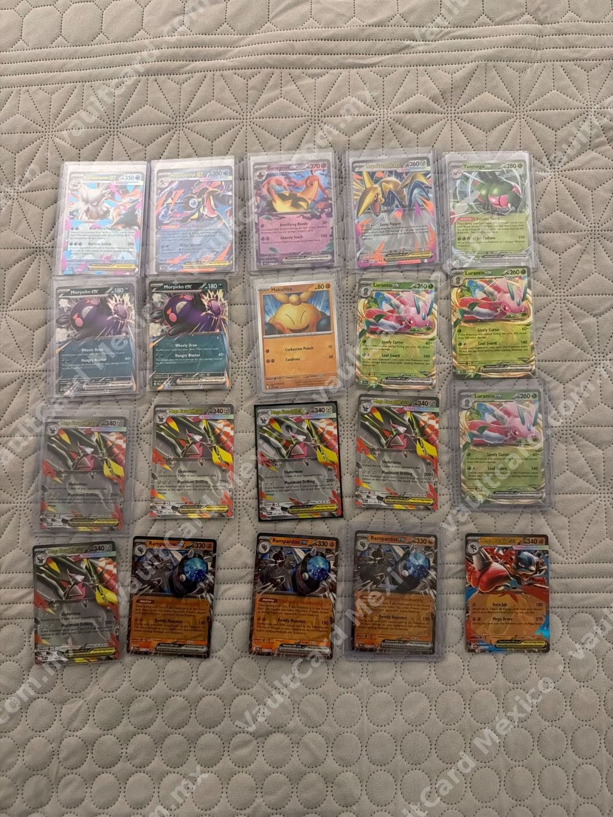 Lote de 20 cartas Pokémon ex en Inglés - Mega ex, Full Art y más