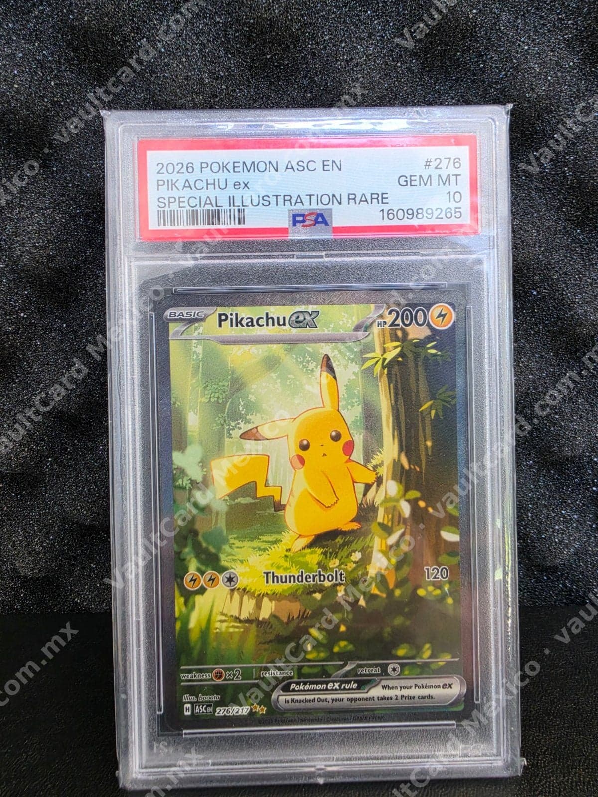 Pikachu ex 276/217 (ASC) Inglés - PSA 10 GEM MT