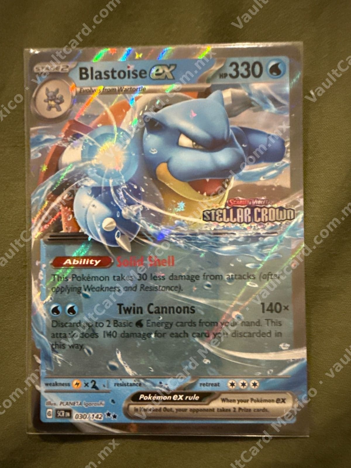 Blastoise ex 030/142 - Stellar Crown (SCR) Inglés