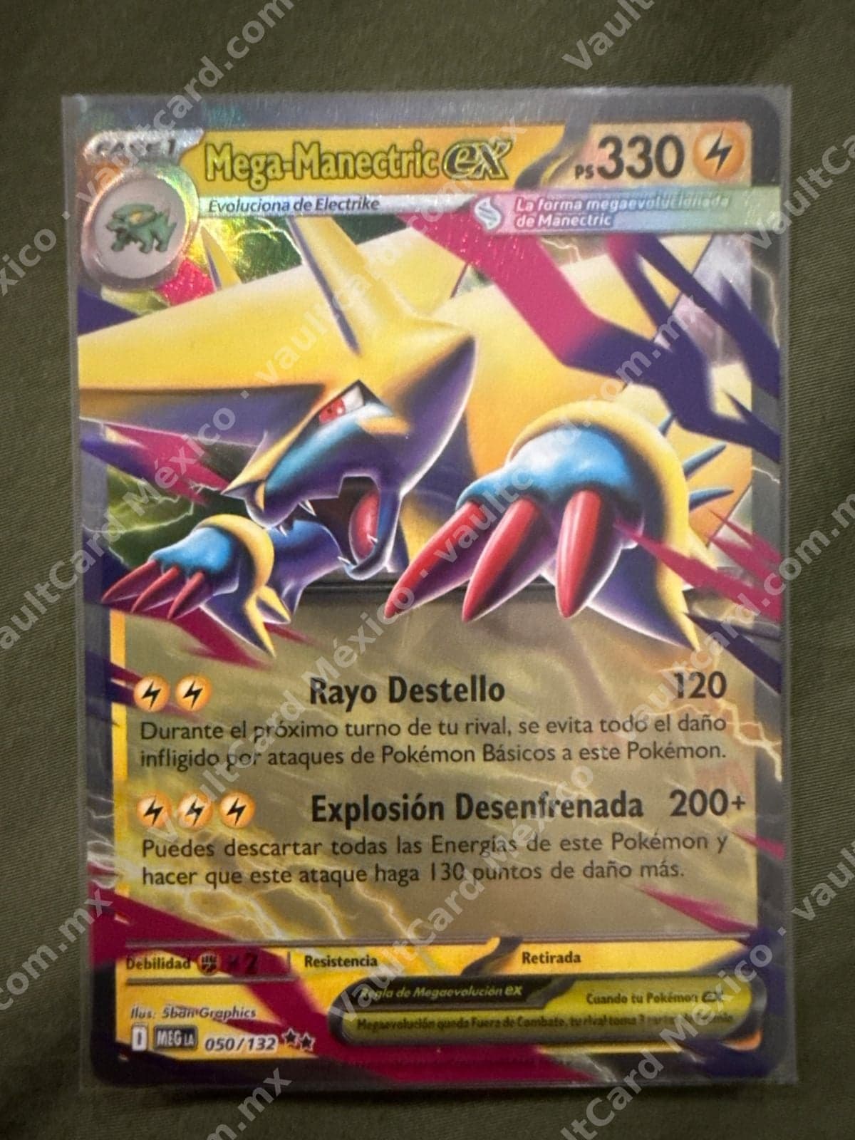 Mega-Manectric ex 050/132 - (MEG LA) Español — foto 1