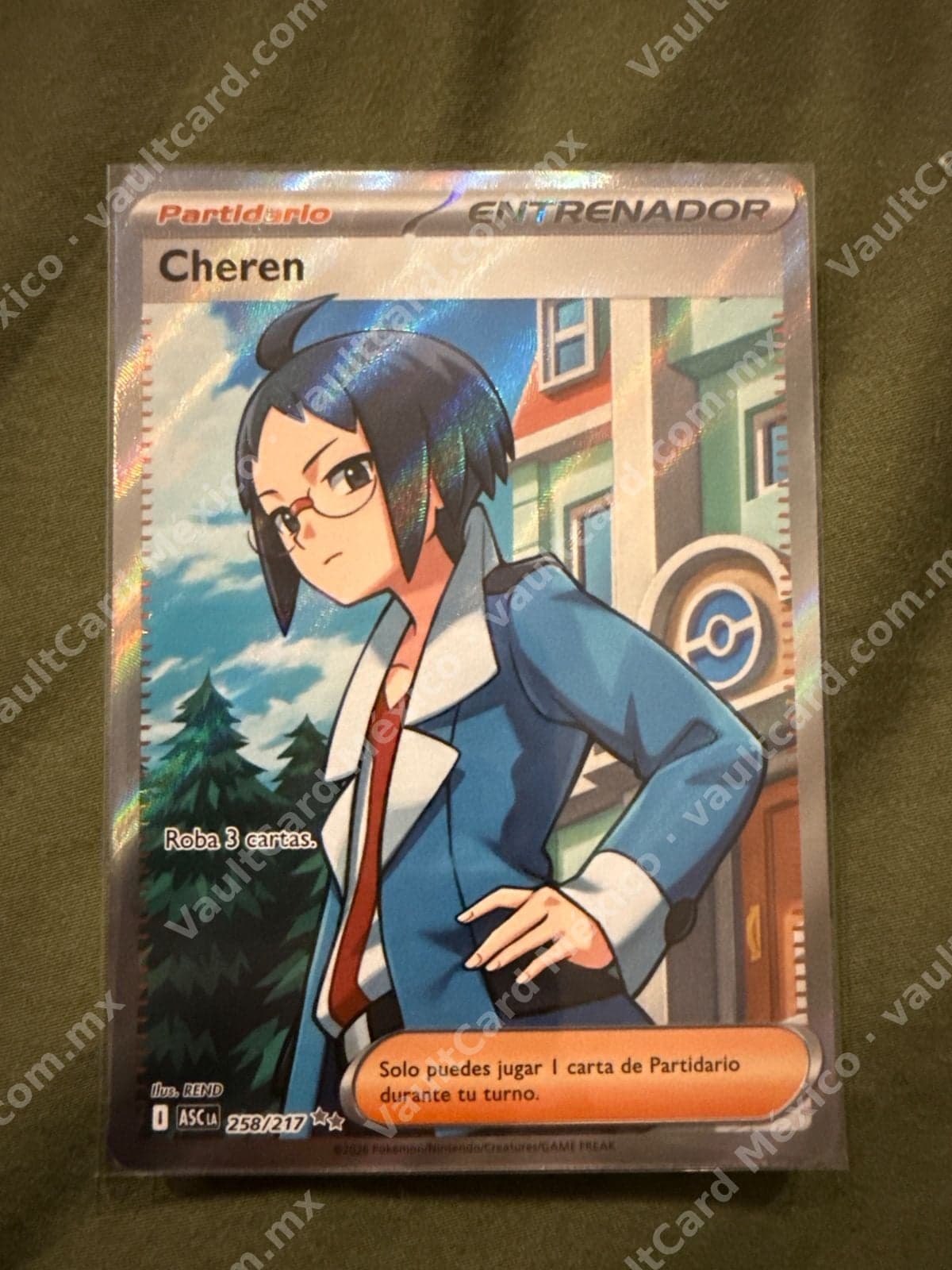 Cheren 258/217 - (ASC) Español - Full Art Entrenador — foto 1