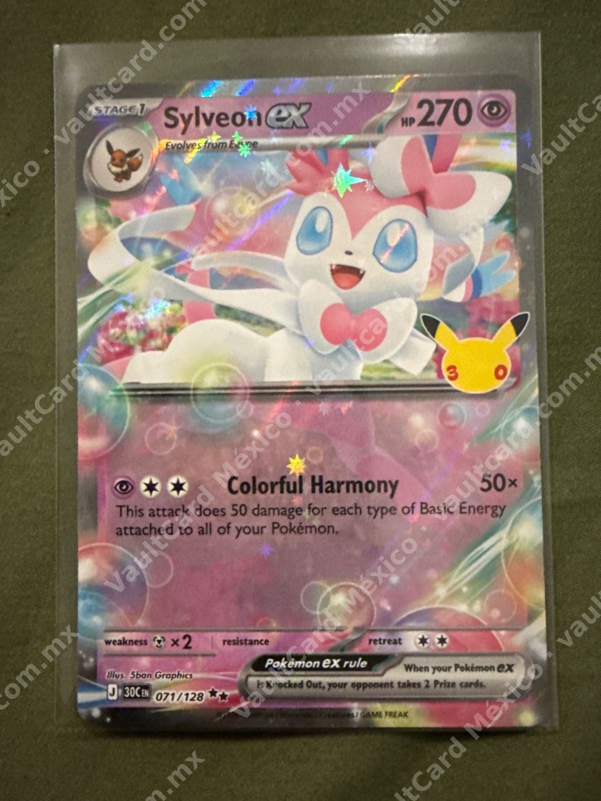Sylveon ex 071/128 - Celebraciones 25 Aniversario (30C) Inglés